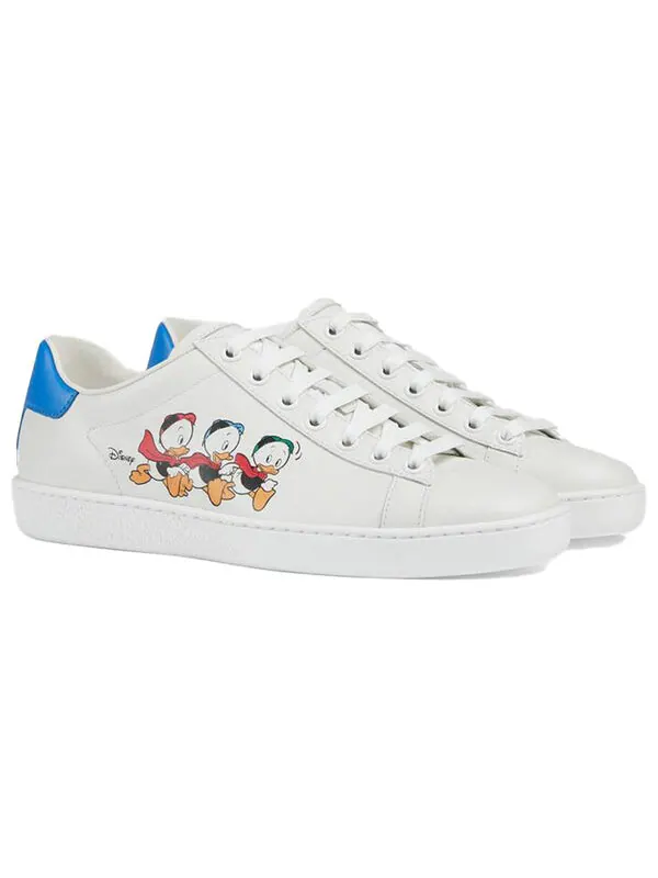 Кроссовки disney x ace 'white blue' Gucci — изображение 2 из 4, белый/синий