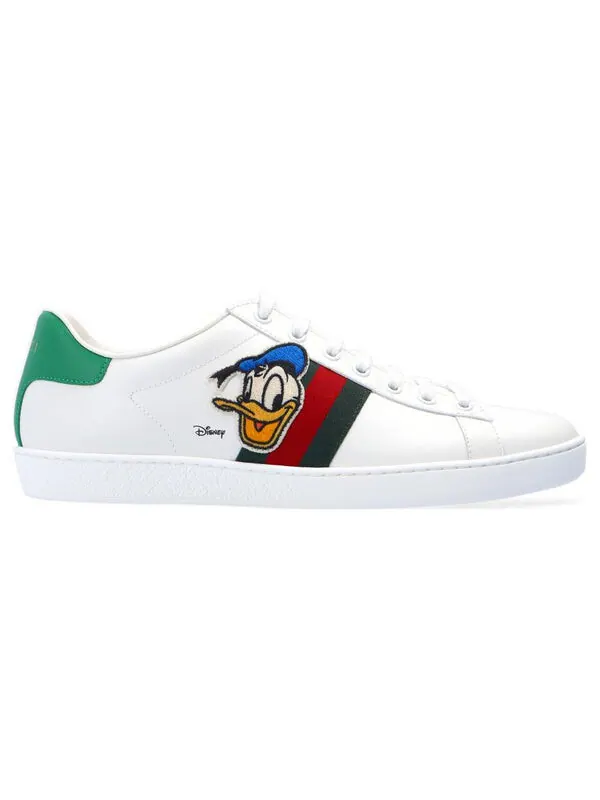 Кроссовки disney x ace Gucci — изображение 2 из 4, белый/красный/зеленый