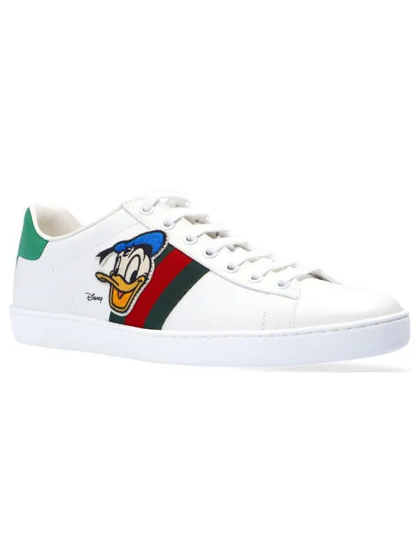 Кроссовки disney x ace Gucci — изображение 4 из 4, белый/красный/зеленый