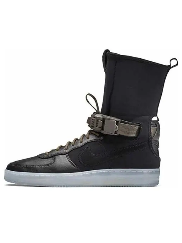 Кроссовки аббревиатура x lab air force downtown 1 hi sp Nike — изображение 1 из 4, черный/черный-оливковый