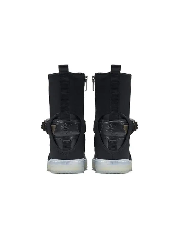 Кроссовки аббревиатура x lab air force downtown 1 hi sp Nike — изображение 4 из 4, черный/черный-оливковый