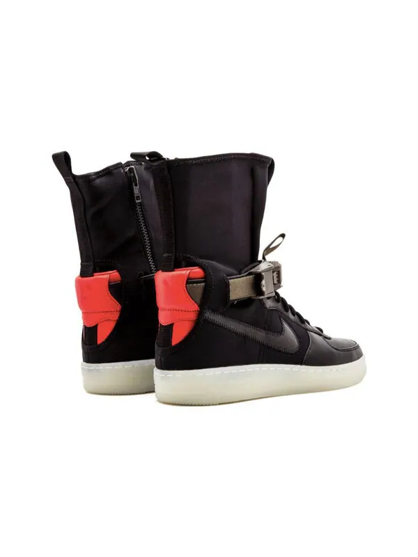 Кроссовки аббревиатура x lab air force downtown 1 hi sp Nike — изображение 3 из 4, черный/яркий-черный