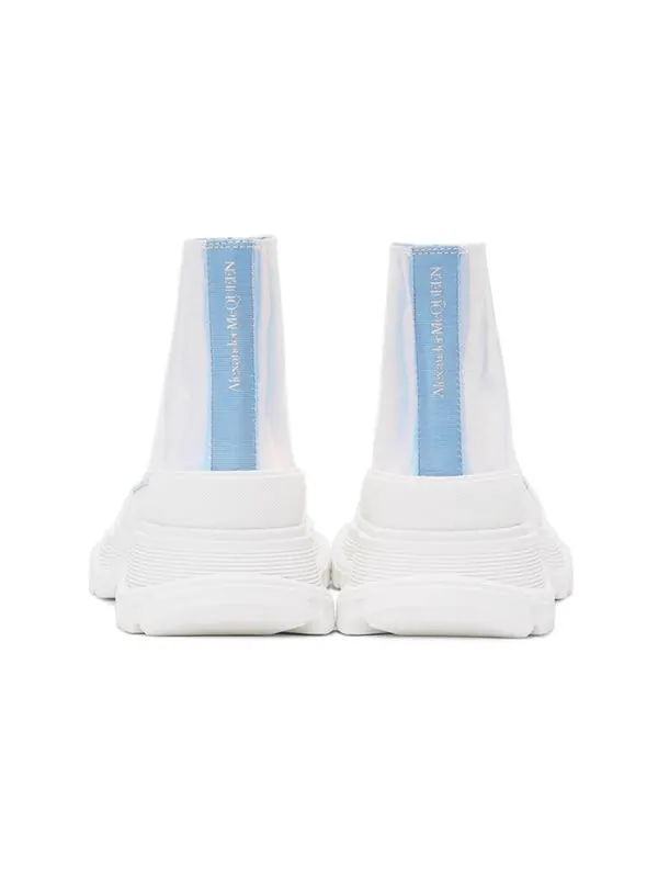 Кроссовки silver holographic tread slick platform high sneakers 'white multi' Alexander Mcqueen — изображение 4 из 4