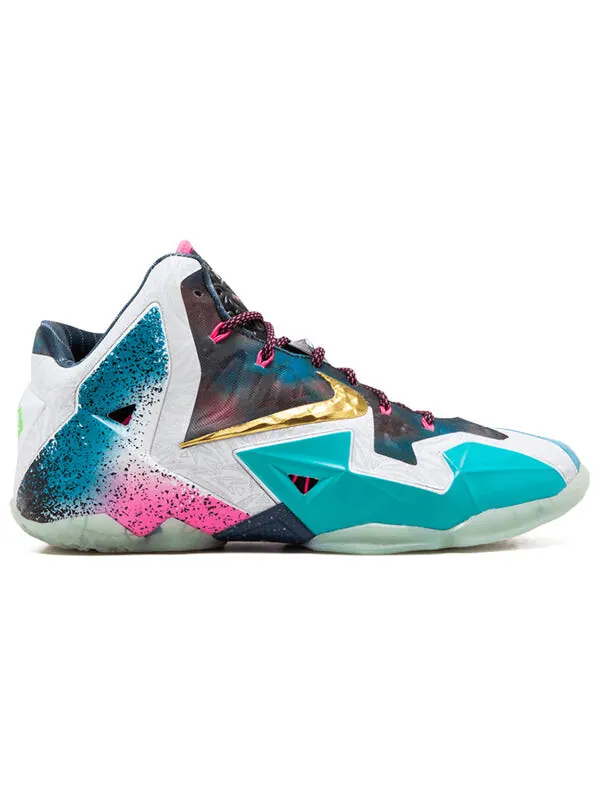 Кроссовки lebron 11 premium 'what the lebron' Nike — изображение 2 из 4, черный/серебристый