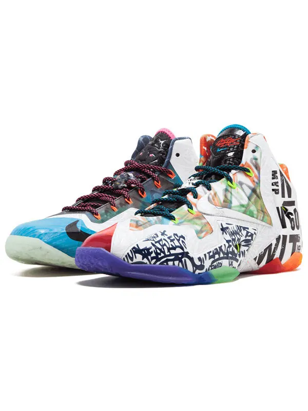 Кроссовки lebron 11 premium 'what the lebron' Nike — изображение 4 из 4, черный/серебристый