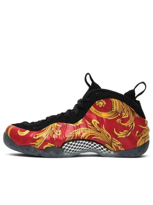 Кроссовки x supreme air foamposite one sp Nike — изображение 1 из 4, красный/золотистый