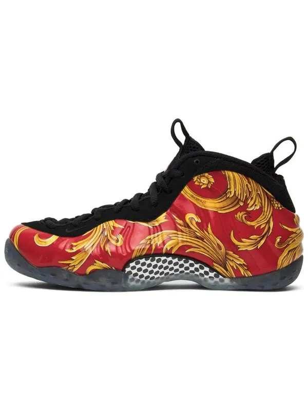 Кроссовки x supreme air foamposite one sp Nike — изображение 2 из 4, красный/золотистый