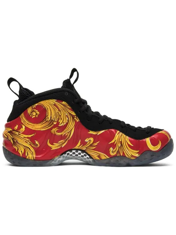 Кроссовки x supreme air foamposite one sp Nike — изображение 3 из 4, красный/золотистый