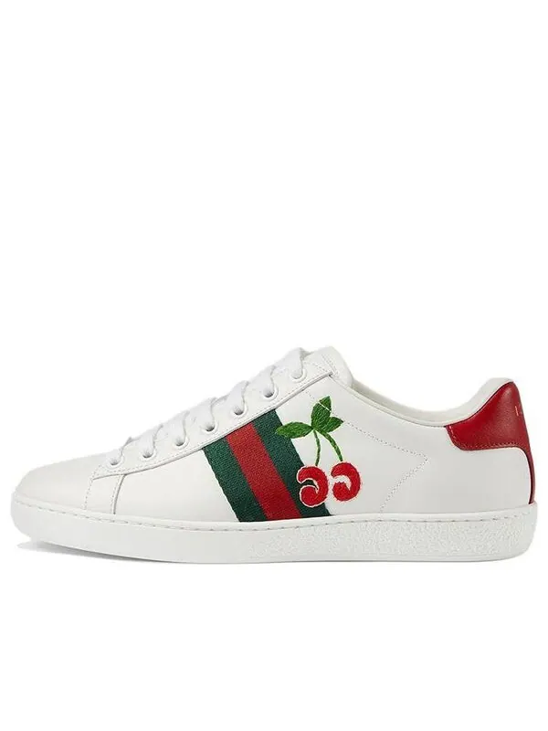 Кроссовки ace gg 'cherry' Gucci — изображение 1 из 4, белый/красный/зеленый