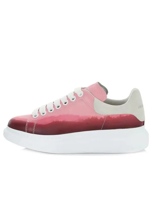 Кроссовки oversized sneakers 'pink dip-dyed' Alexander Mcqueen — изображение 1 из 4, розовый/белый