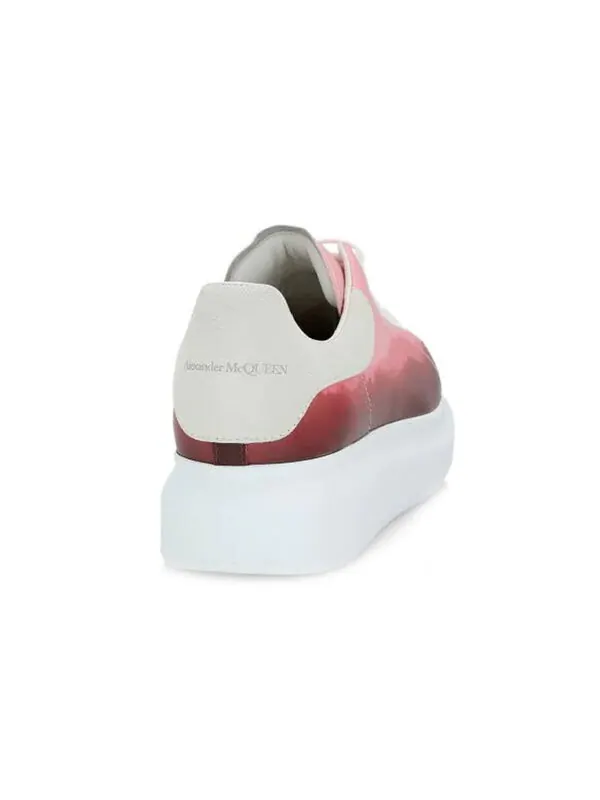 Кроссовки oversized sneakers 'pink dip-dyed' Alexander Mcqueen — изображение 3 из 4, розовый/белый