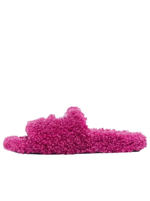 Тапочки cities paris furry slides 'pink' Balenciaga