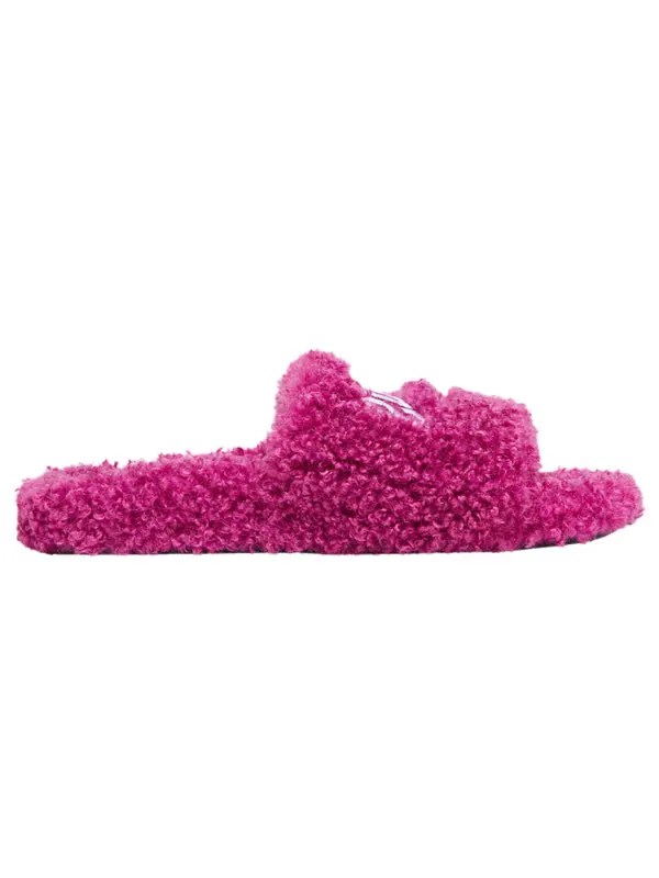 Тапочки cities paris furry slides 'pink' Balenciaga — изображение 2 из 4, розовый
