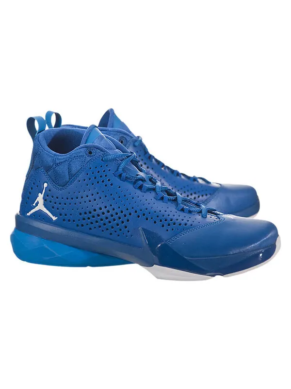 Кроссовки flight time 14.5 высокие Air Jordan — изображение 2 из 4, синий/белый