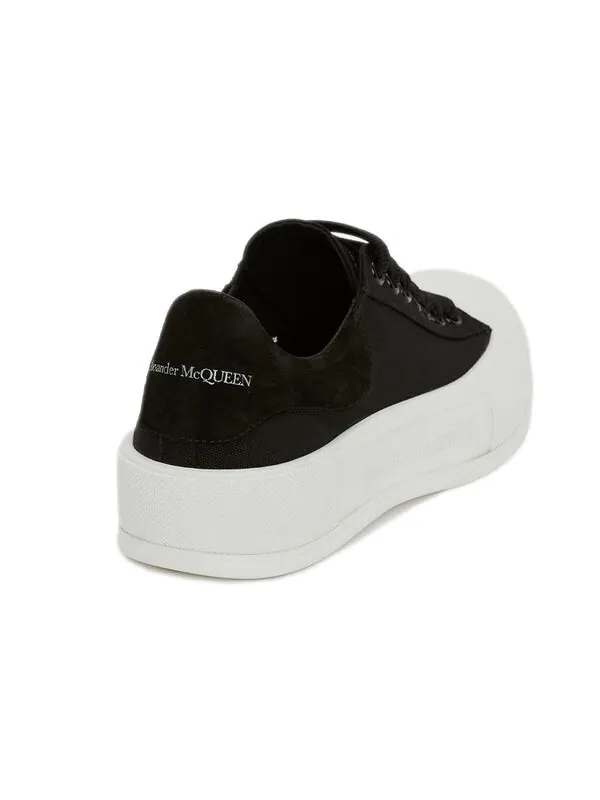 Кроссовки deck skate plimsoll lace up 'black white' Alexander Mcqueen — изображение 4 из 4, черный/белый