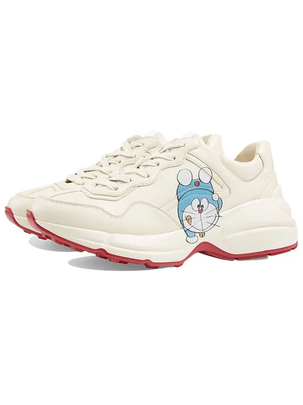 Кроссовки x doraemon rhyton 'ivory' Gucci — изображение 3 из 4, белый