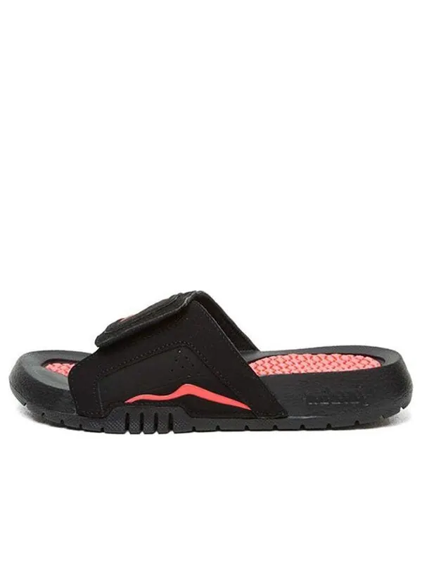 Тапочки hydro vi retro infrared black red sports slippers 'black infrared 23' Air Jordan — изображение 1 из 4, черный