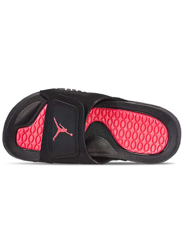 Тапочки hydro vi retro infrared black red sports slippers 'black infrared 23' Air Jordan — изображение 3 из 4, черный