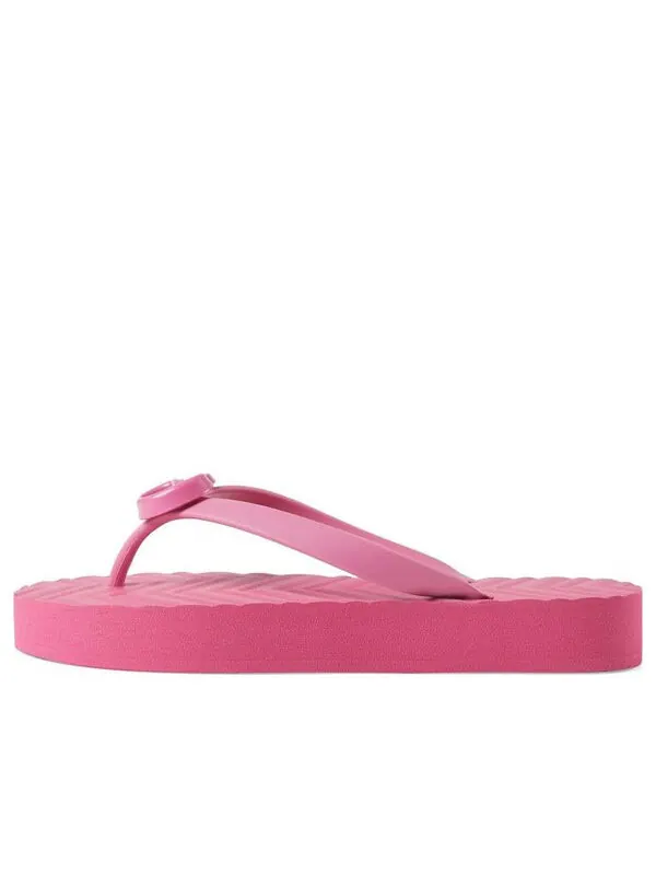 Сандалии chevron thong sandal 'pink' Gucci — изображение 1 из 4, розовый