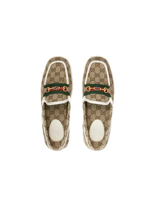 Кроссовки gg supreme driving shoes 'neutrals' Gucci — изображение 4 из 4, бежевый