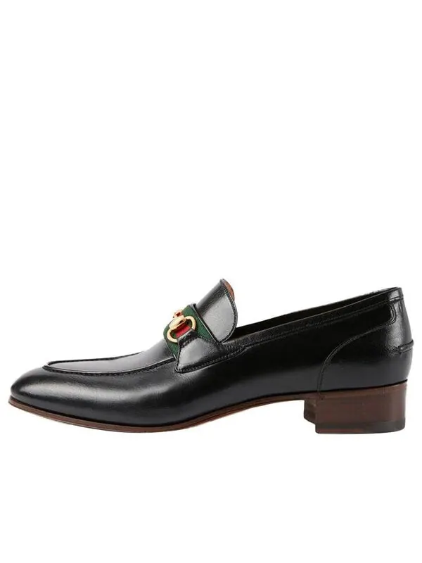 Кроссовки horsebit loafer 'black' Gucci — изображение 1 из 4, черный