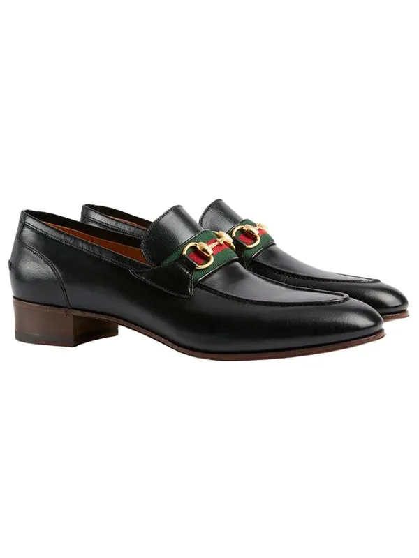 Кроссовки horsebit loafer 'black' Gucci — изображение 2 из 4, черный