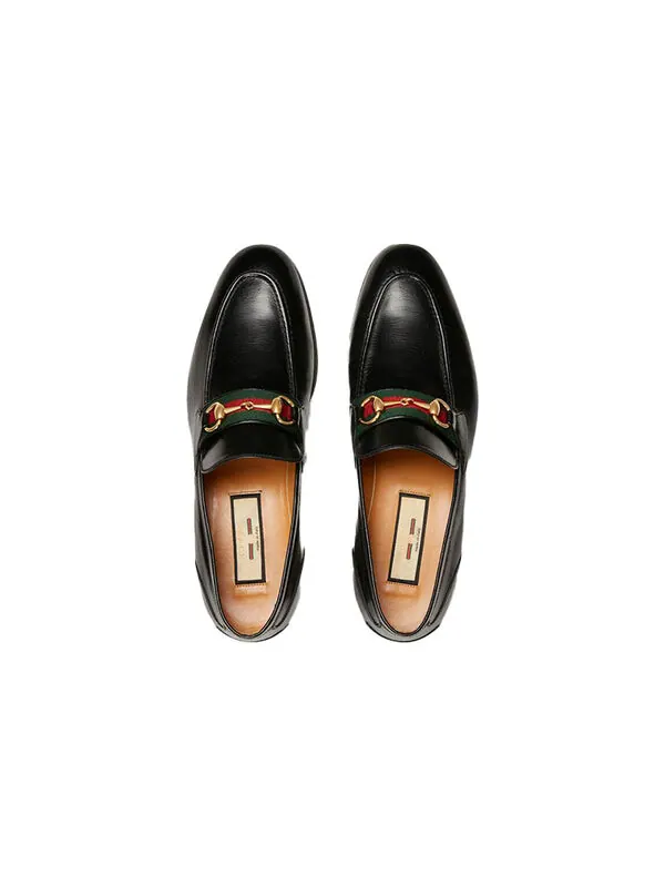 Кроссовки horsebit loafer 'black' Gucci — изображение 3 из 4, черный