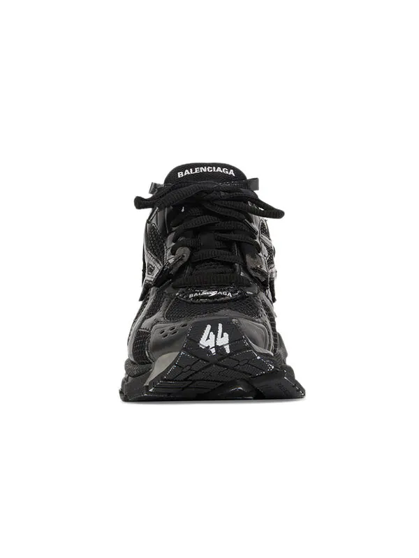 Кроссовки runner sneakers 'black mesh and nylon' 656065w3ra11000 Balenciaga — изображение 3 из 4, черный/белый