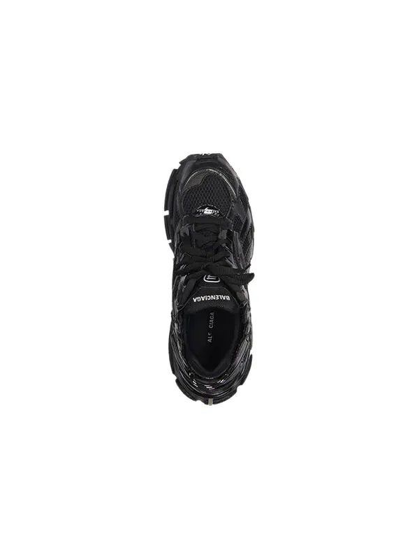 Кроссовки runner sneakers 'black mesh and nylon' 656065w3ra11000 Balenciaga — изображение 4 из 4, черный/белый