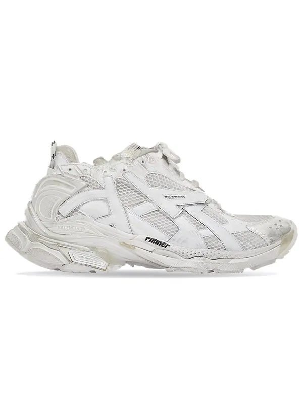 Кроссовки runner sneakers 'whtie mesh and nylon' Balenciaga — изображение 2 из 4, белый