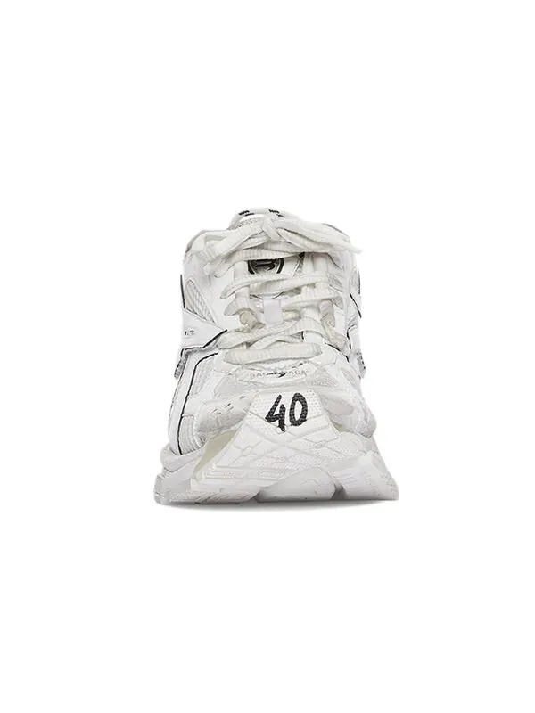 Кроссовки runner sneakers 'whtie mesh and nylon' Balenciaga — изображение 3 из 4, белый