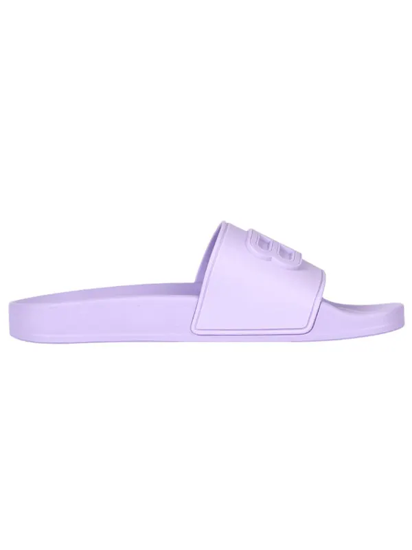 Тапочки pool slides 'lilac' Balenciaga, сиреневый — изображение 2 из 4, фиолетовый