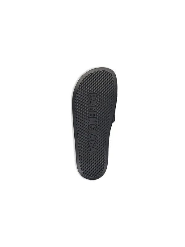 Тапочки pool slides 'black glow' Balenciaga — изображение 4 из 4, черный