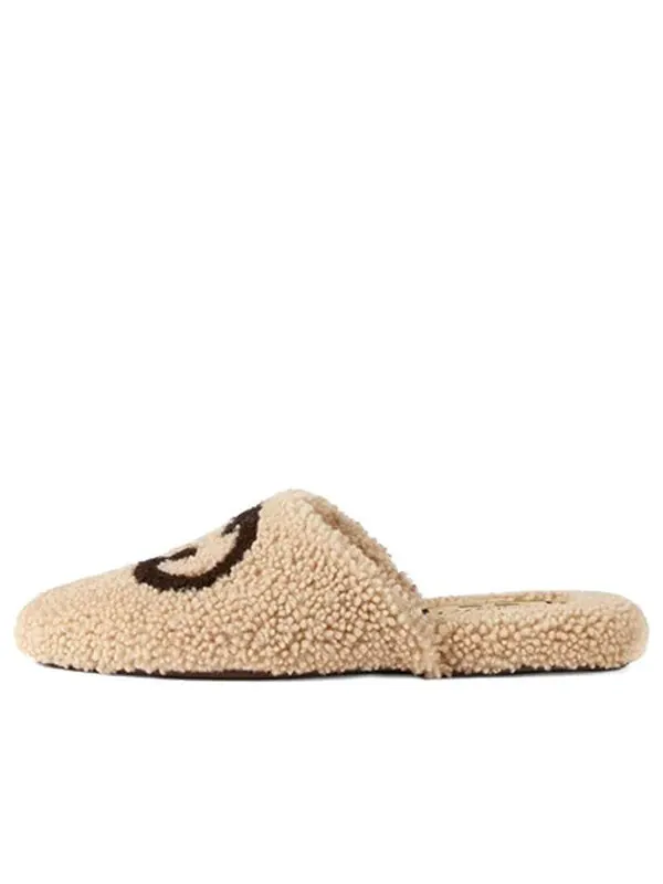 Тапочки slippers interlocking g 'butterscotch' Gucci
