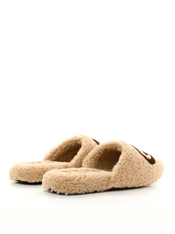 Тапочки slippers interlocking g 'butterscotch' Gucci — изображение 4 из 4, бежевый/коричневый