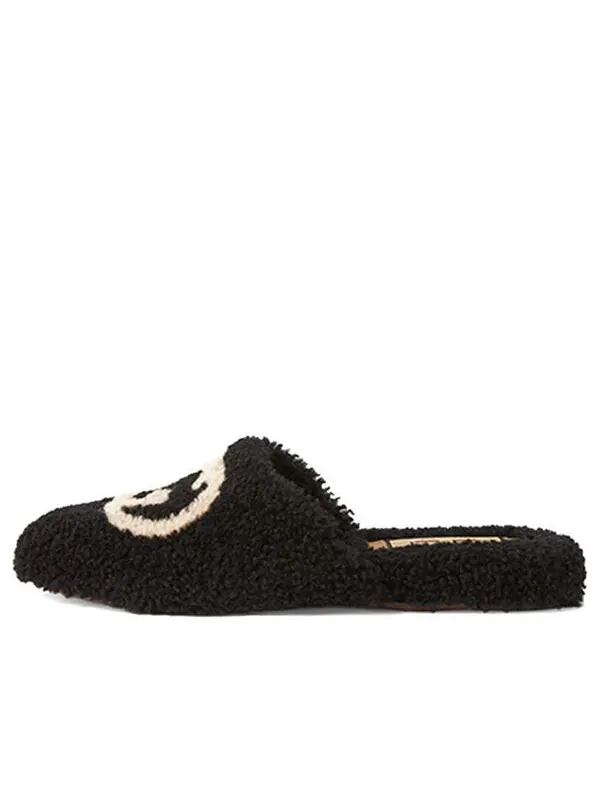 Тапочки slippers interlocking g 'black' Gucci
