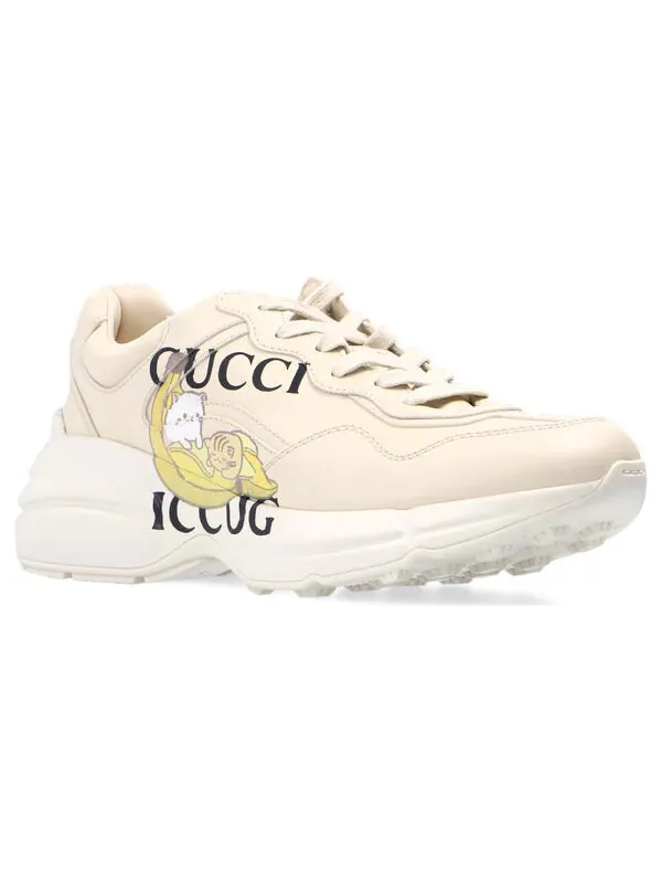 Кроссовки bananya x rhyton 'white yellow' Gucci — изображение 3 из 4, белый/желтый