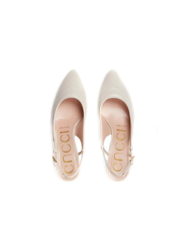 Кроссовки metalasse sling back 'white' Gucci — изображение 3 из 4, белый