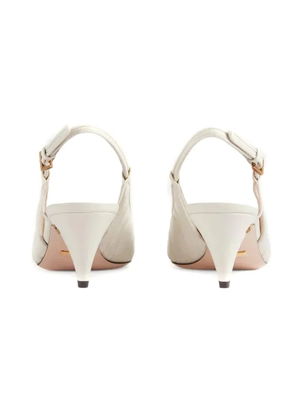 Кроссовки metalasse sling back 'white' Gucci — изображение 4 из 4, белый