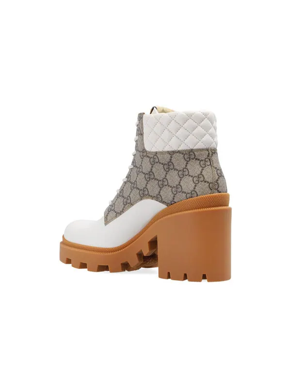 Кроссовки gg ankle boot 'beige' Gucci — изображение 4 из 4, бежевый/белый