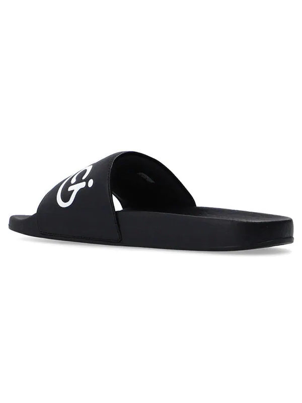 Тапочки pursuit cat leather pool slide 'black' Gucci — изображение 4 из 4, черный/белый