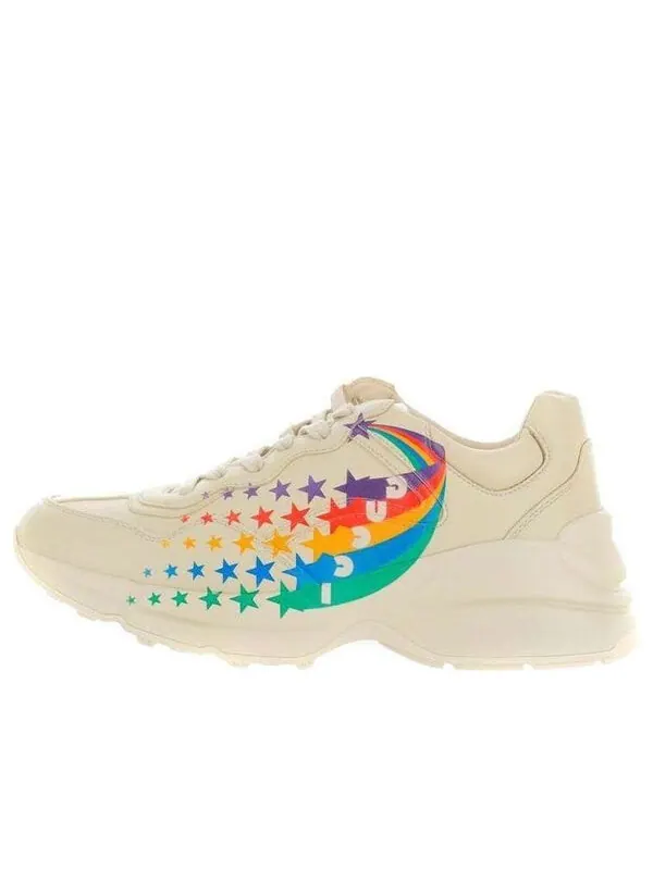 Кроссовки rhyton 'white rainbow' Gucci — изображение 1 из 4, белый/мульти