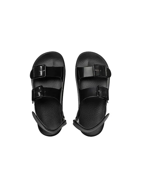 Сандалии mini double g sandal 'black rubber' Gucci — изображение 4 из 4, черный