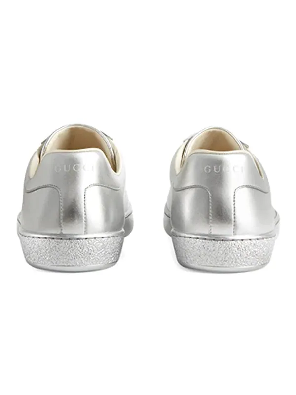 Кроссовки ace 'metallic silver' Gucci — изображение 4 из 4, металлик серебристый