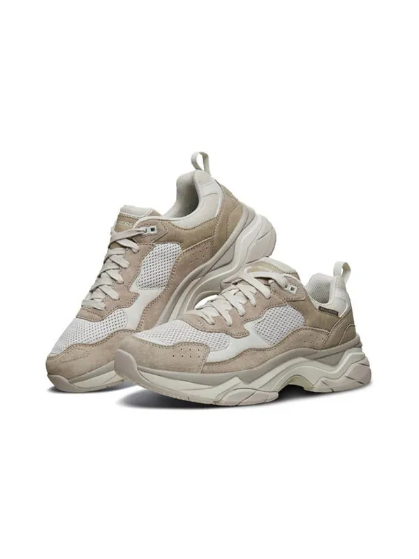 Кроссовки staxed running shoes white/brown Skechers — изображение 3 из 4, кремово-бело-коричневый