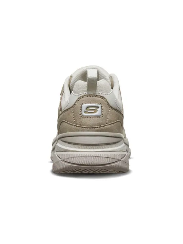 Кроссовки staxed running shoes white/brown Skechers — изображение 4 из 4, кремово-бело-коричневый