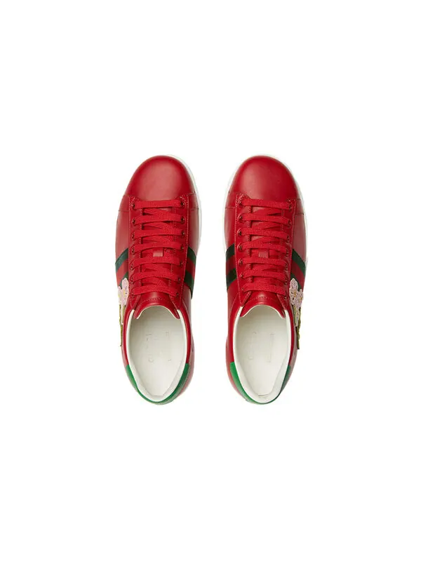 Кроссовки 520 ace 'red' Gucci — изображение 3 из 4, красный/зеленый