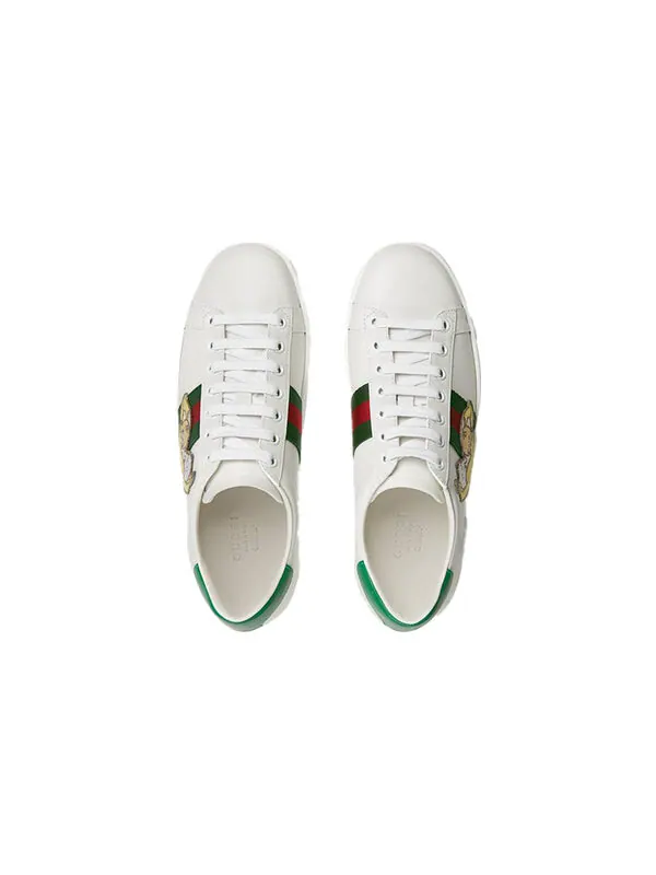 Кроссовки ace 'bananya' Gucci — изображение 1 из 3, белый/зеленый/красный