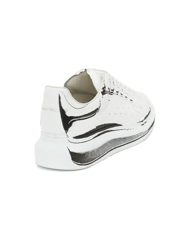 Кроссовки oversized sneaker 'white black print' Alexander Mcqueen — изображение 4 из 4, белый/черный