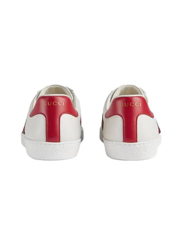 Кроссовки ace low ' cat' Gucci — изображение 4 из 4, белый/зеленый/красный